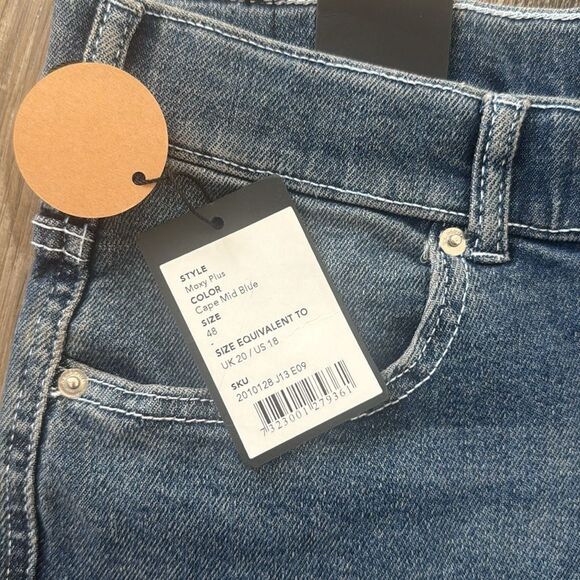 Dr. Denim Moxy straight leg Jean in cape mid blue sz 18 - Picture 7 of 8